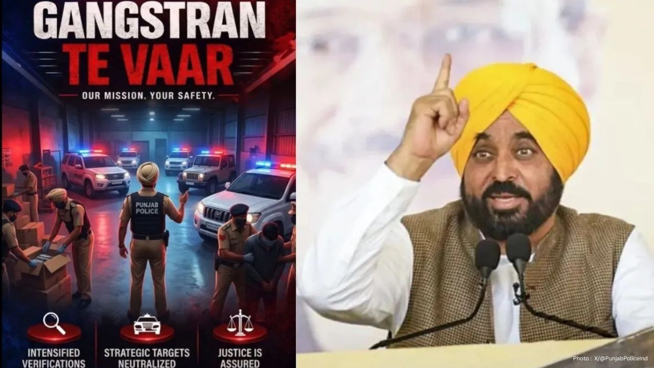 Punjab’s ‘Gangstran Te Vaar’ Drive Sees Over 22,000 Arrests in Crackdown