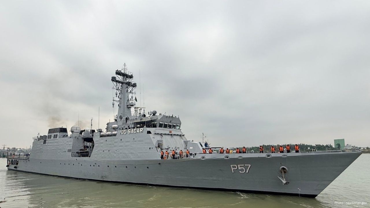 IOS Sagar Departs Chattogram After India-Bangladesh Naval Engagement