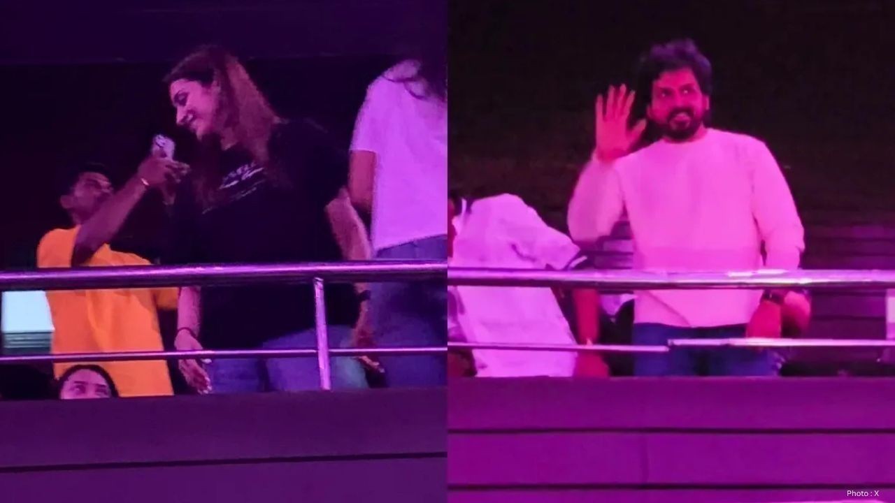 Trisha and Karthi Attend ‘Karuppu’ First Day First Show
