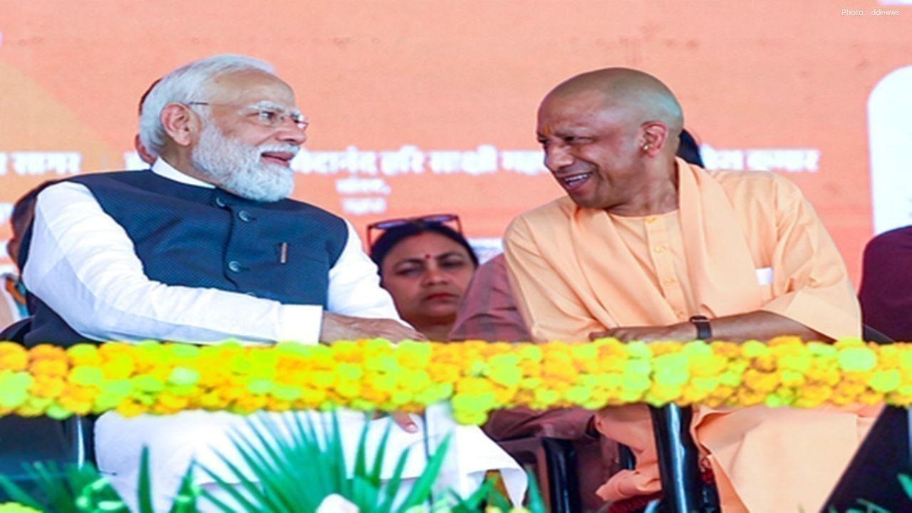 PM Modi Completes 12 Years in Office as Yogi Adityanath Highlights Development Push