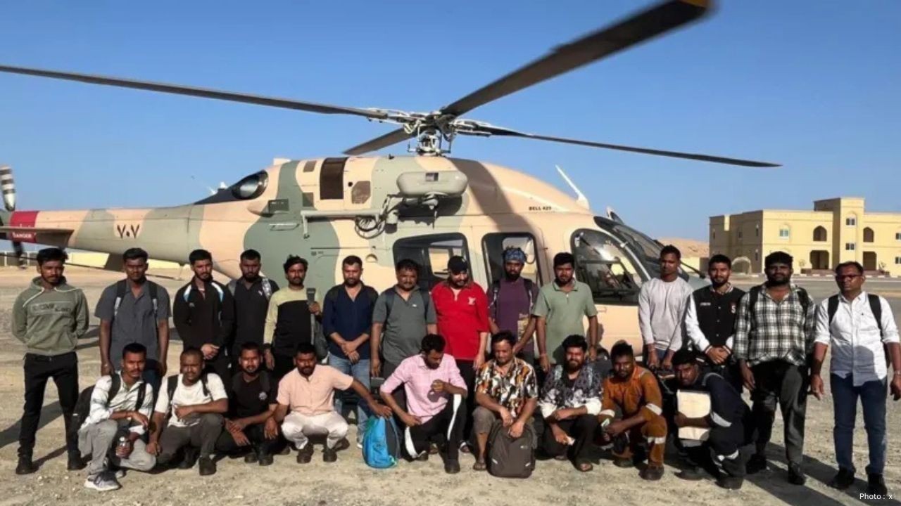24 Indian Crew Rescued After Tanker Fire Near Oman