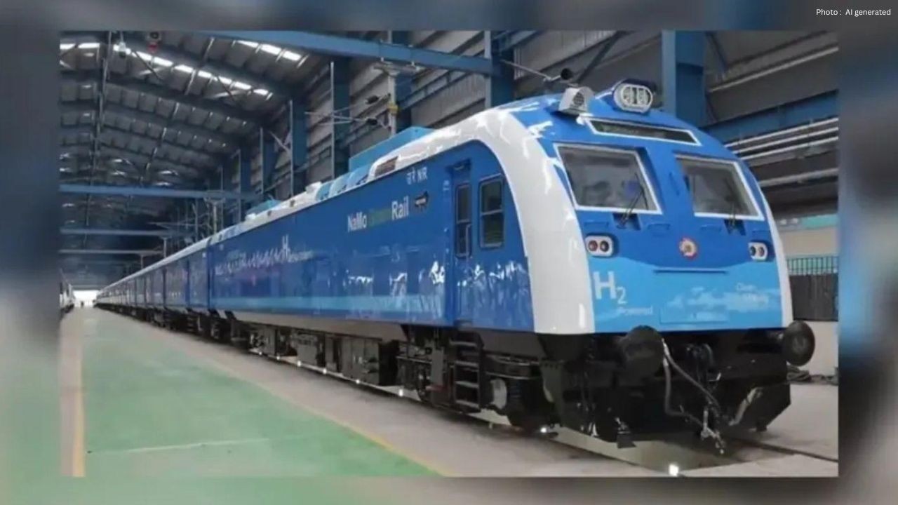 India's First Hydrogen Train Completes 120 kmph Trial Run, Boosting Green Rail Transport
