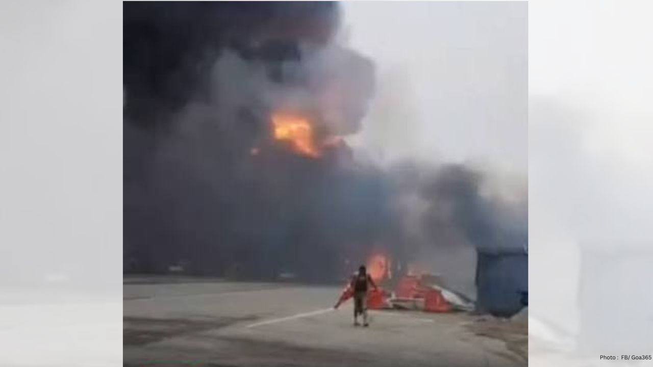 LPG Tanker Explodes After Crashing Into Toll Plaza in UP's Kaushambi, Driver Killed