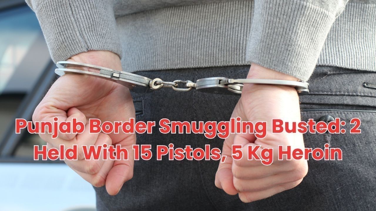Punjab Border Smuggling Busted: 2 Held With 15 Pistols, 5 Kg Heroin