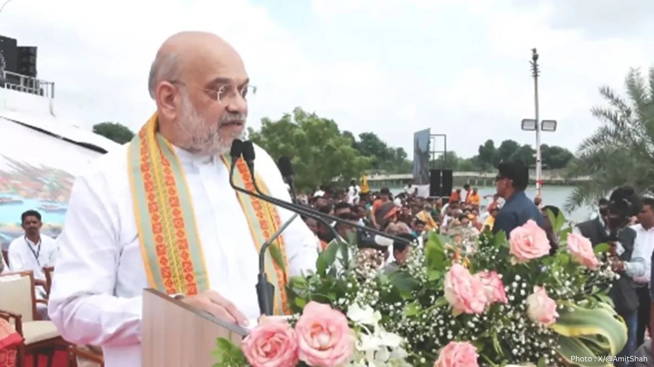 Amit Shah Flags Off Vadnagar-Varanasi Bike Rally on PM Modi’s 76th Birthday
