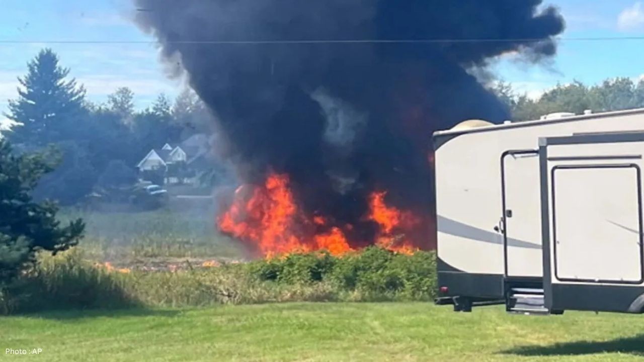 F-16 Fighter Jet Crashes During Training in Michigan, Pilot Ejects Safely
